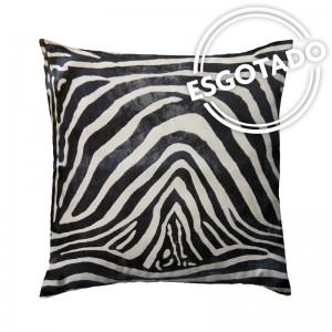 Capa de almofada suede zebra