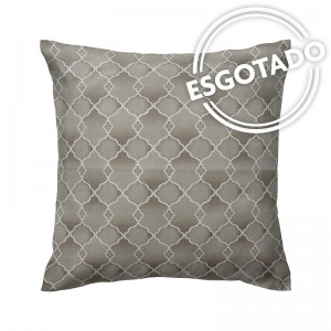 Capa de almofada semi impermeável bege (peça única)