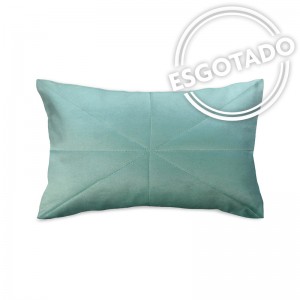 Capa de almofada rineira veludo matelassê acqua