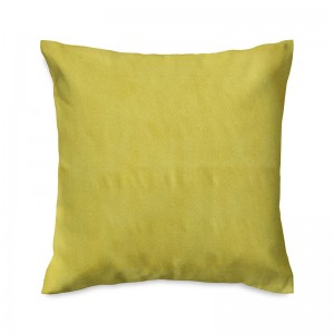 Capa de almofada suede amarelo