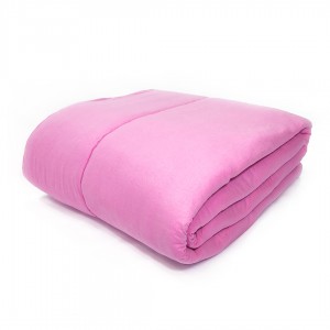 Edredom SOLTEIRO Malha fio 30 Rosa